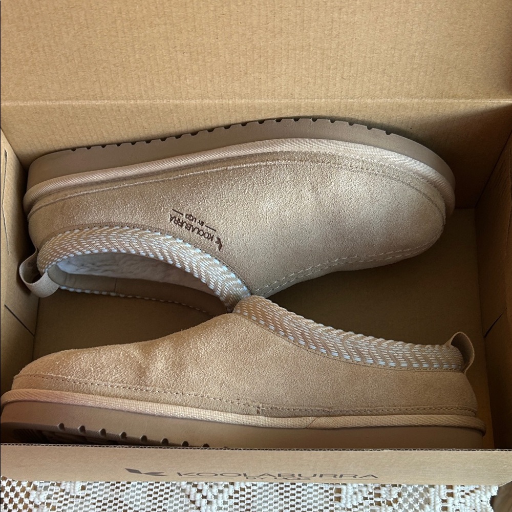 Koolaburra by UGG Sand W Burree Slippers slip On Shoes EUC